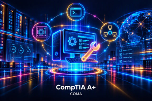 Vom PC-Setup bis zur Fehlerbehebung – im CompTIA-A+-Kurs von Microwin legen Sie die Basis für Ihre IT-Laufbahn.