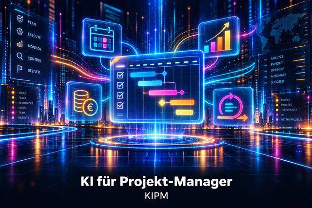 Mehr Effizienz im Projektmanagement: Lernen Sie im Kurs KIPM, KI-Tools systematisch einzusetzen.