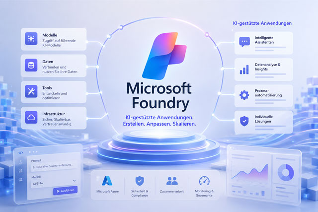 Erstellen Sie KI-gestützte Anwendungen mit Microsoft Foundry.
